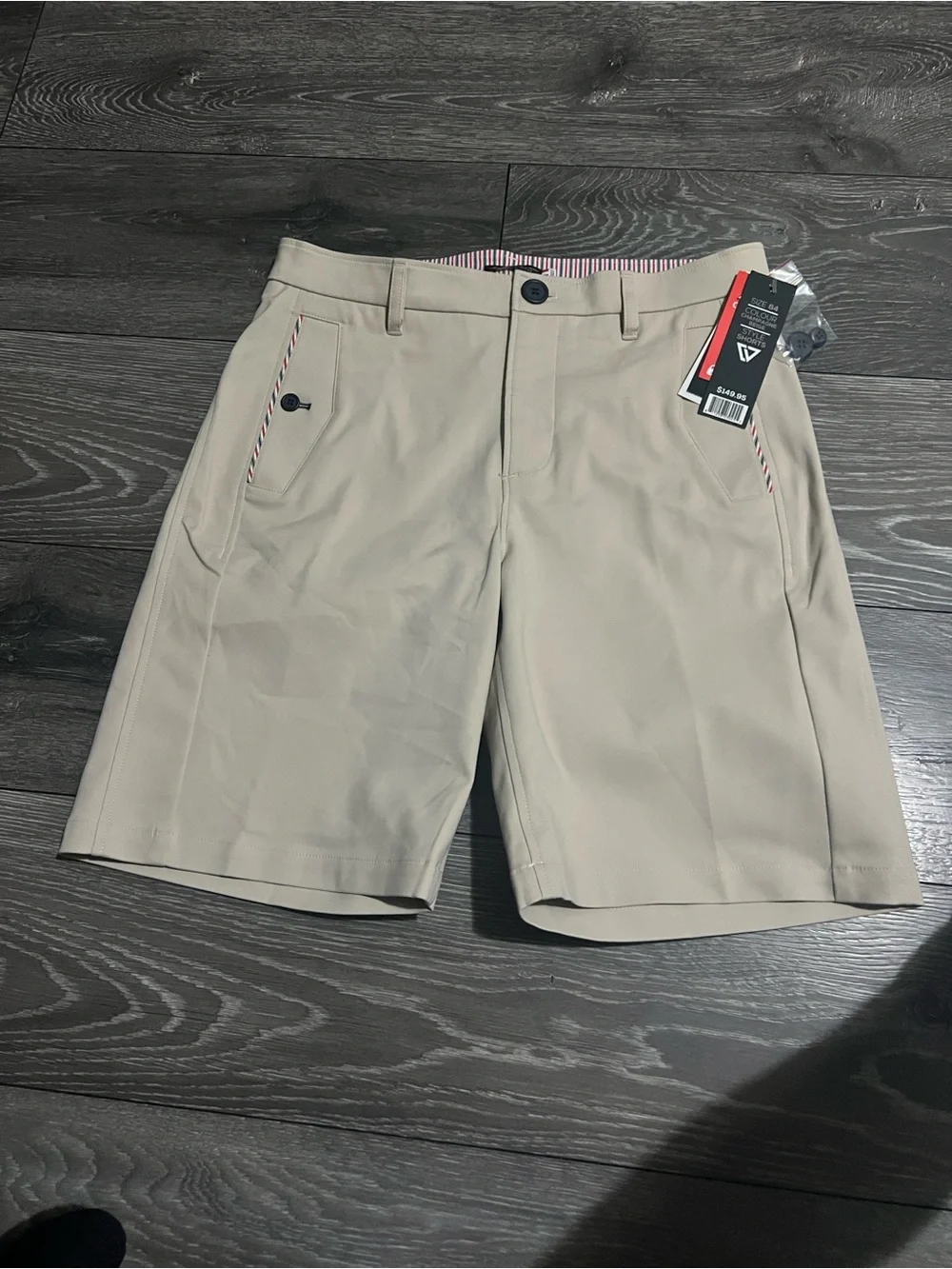 London England  by Charles vane Men's Stone Flat Front Shorts